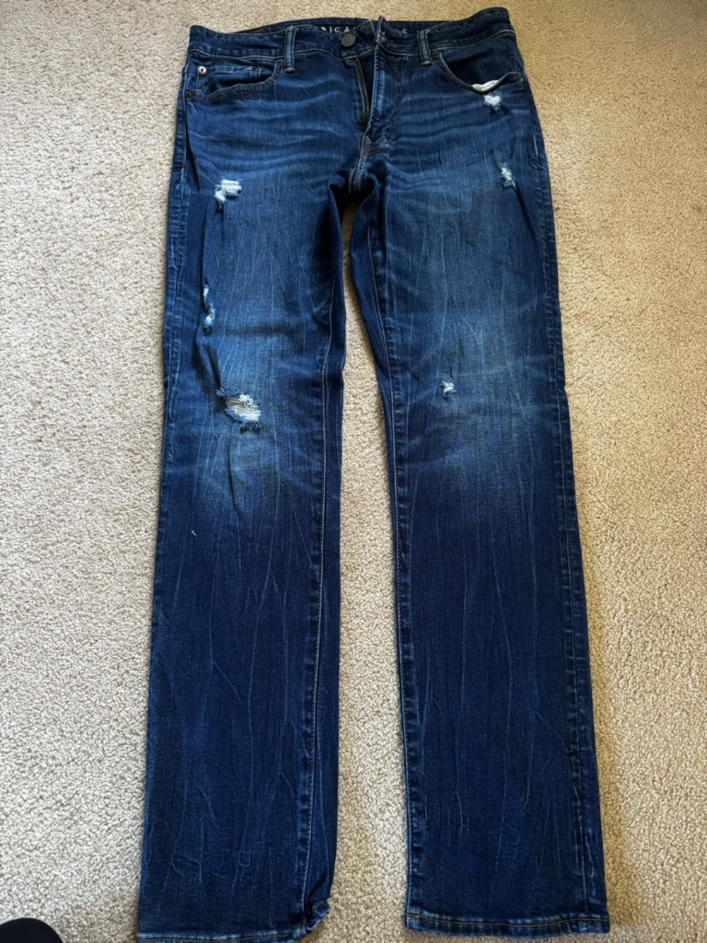 American Eagle Dark Blue Cozy AirFlex Jeans